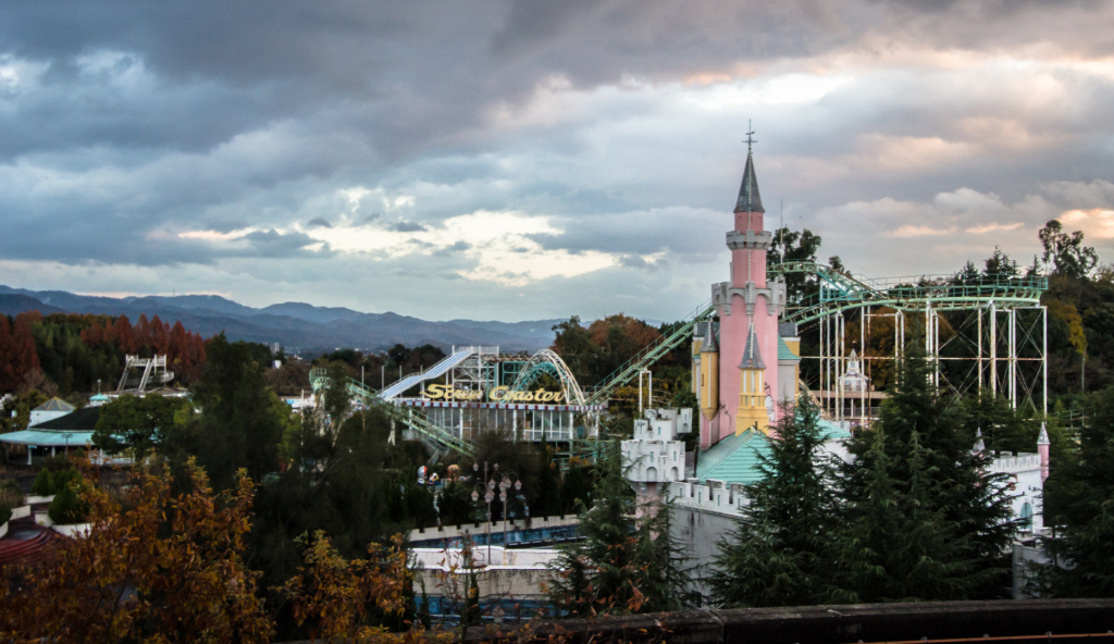 An image of The Castle taken from afar, while exploring Nara Dreamland in Japan.