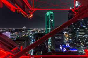 Inside the Pegasus while rooftopping in Dallas