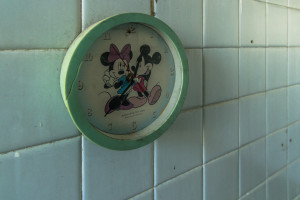 Mickey and Minnie clock